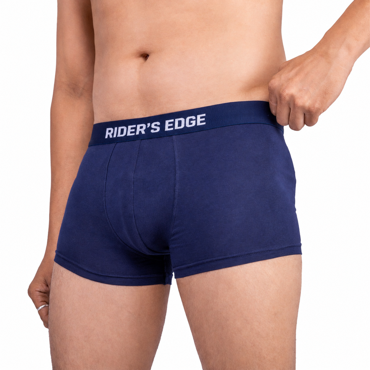 Rider's edge Mens Cotton Trunk (Pack of 2) | Outer Elastic | S M L XL